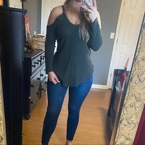 Olive green Z Supply top